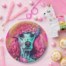 Ontketen de Poodle Party Paper Borden 9"