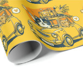 Ontketen de sensatie van een roadtrip met Cat Pals Cadeaupapier (Rol Hoek)