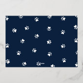 Ontketen de vreugde huisdier foto folie feestdagenkaart (Achterkant)