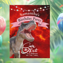 Ontketen de vurige kracht van T-Rex in Jurassic Wo Briefkaart