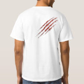 Ontketen de Wolf in gedrukt T-shirt (Achterkant)