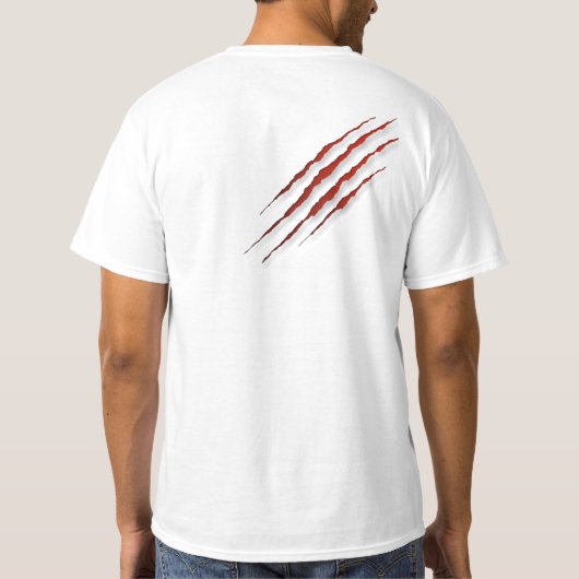 Ontketen de Wolf in gedrukt T-shirt (Achterkant)