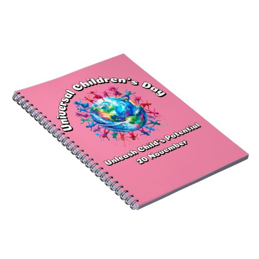 Ontketen het potentieel van het kind. Wereldkinder Notitieboek (Rechterzijde)