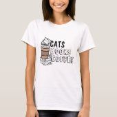 Ontketen je eigen Spin-sonaliteit: Cats, Books & C T-shirt (Voorkant)