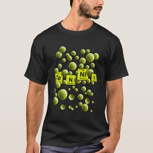 Ontketen je Inner Tennis Pro met onze Periodic Ta T-shirt (Voorkant)