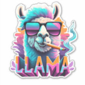 Ontketen je Innerlijke Artiest met Llama Sticker S (Voorkant)