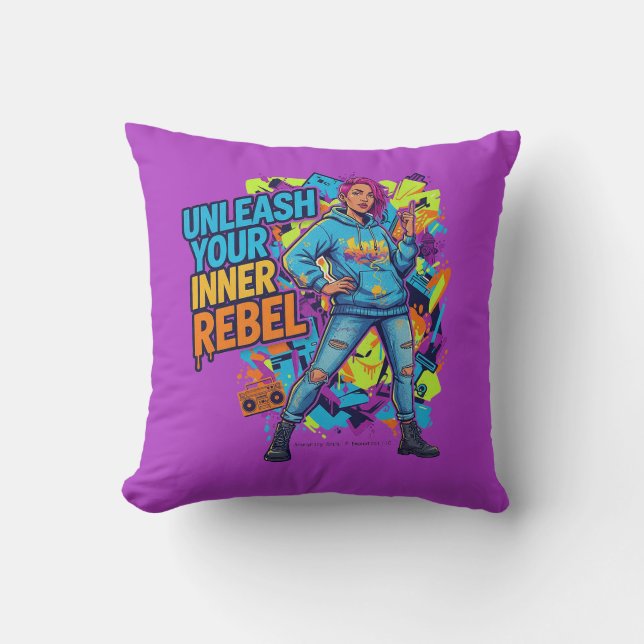 Ontketen je innerlijke rebel - kussen (Voorkant)