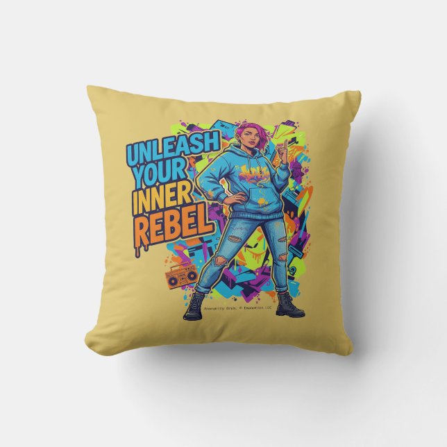Ontketen je innerlijke rebel -  kussen (Voorkant)