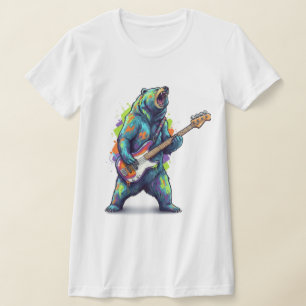 Ontketen je innerlijke rockster: 'De Grizzly Bassi T-shirt