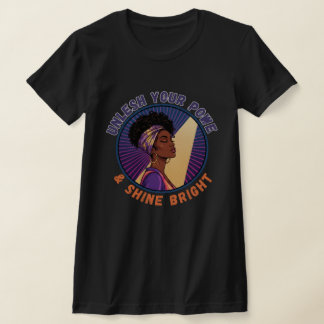 Ontketen Je Kracht Zwarte Vrouw Empowerment T-shirt