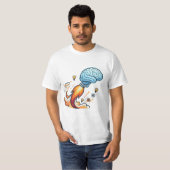 Ontketen je Potentieel Rocket Brain Motiverende Gr T-shirt (Voorkant volledig)