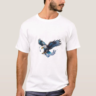 Ontketen je wilde kant met de Fierce Crystal Eag T-shirt