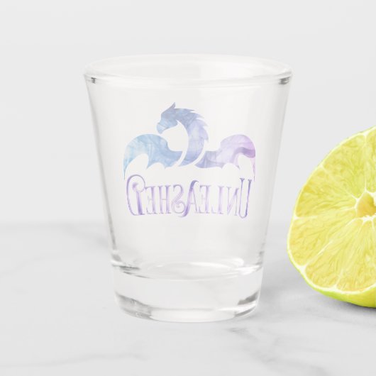 Ontketend borrelglas shot glas (Achterkant)