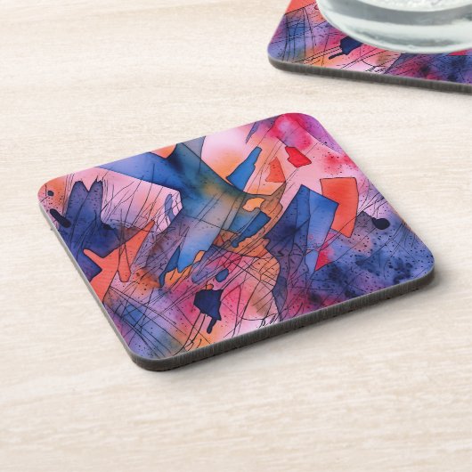 "Ontketend potentieel" Hedendaagse Abstracte kunst Bier Onderzetter (Linkerzijde)