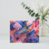 "Ontketend potentieel" Hedendaagse Abstracte kunst Briefkaart (Staand voorkant)