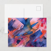 "Ontketend potentieel" Hedendaagse Abstracte kunst Briefkaart (Voorkant / Achterkant)