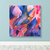 "Ontketend potentieel" Hedendaagse Abstracte kunst Canvas Afdruk (Insitu (Houten vloer))