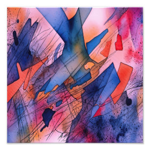 "Ontketend potentieel" Hedendaagse Abstracte kunst Foto Afdruk