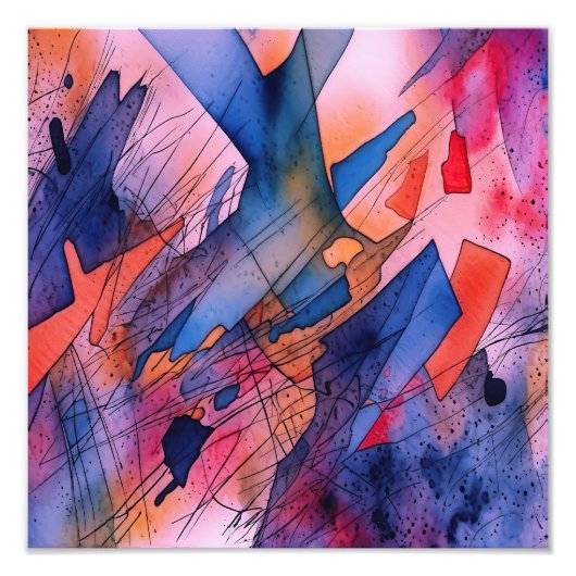 "Ontketend potentieel" Hedendaagse Abstracte kunst Foto Afdruk (Voorkant)