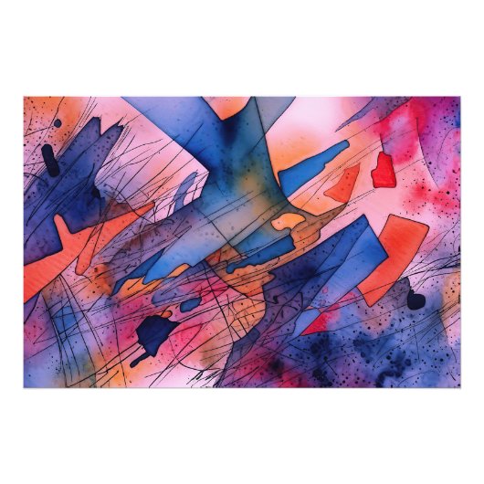 "Ontketend potentieel" Hedendaagse Abstracte kunst Foto Afdruk (Voorkant)