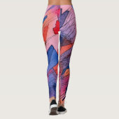 "Ontketend potentieel" Hedendaagse Abstracte kunst Leggings (Achterkant)