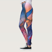 "Ontketend potentieel" Hedendaagse Abstracte kunst Leggings (Links)
