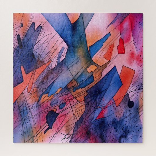 "Ontketend potentieel" Hedendaagse Abstracte kunst Legpuzzel (Verticaal)