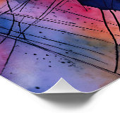 "Ontketend potentieel" Hedendaagse Abstracte kunst Perfect Poster (Hoek)