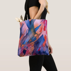 "Ontketend potentieel" Hedendaagse Abstracte kunst Tote Bag