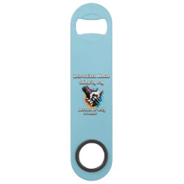 Ontketend voor eenheid. speed flessenopener