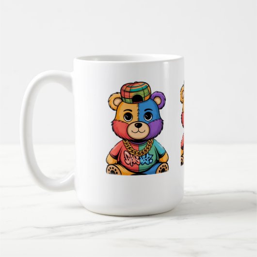 Ontketenen van schoonheid, één creatie tegelijk" koffiemok (Links)