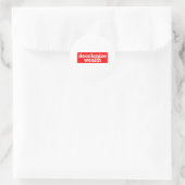 ontkolen rijkdom ronde sticker (Tas)