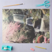 Ontkoppel de tuinen van Kyoto Cascading Waterfall Tissuepapier (Craft)