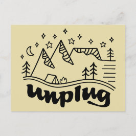 Ontkoppel Mountain Camp-Briefkaart Briefkaart