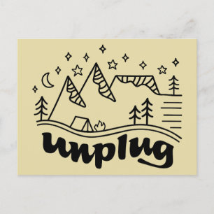 Ontkoppel Mountain Camp-Briefkaart Briefkaart