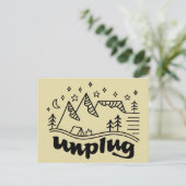 Ontkoppel Mountain Camp-Briefkaart Briefkaart (Staand voorkant)