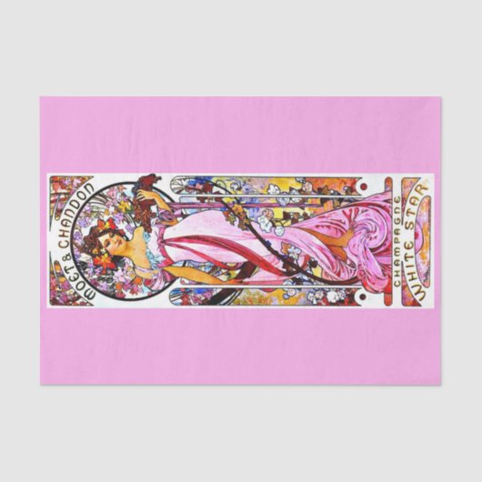 Ontkoppel papier 10 x 15 inch - Alphonse Mucha 1 (Voorkant)