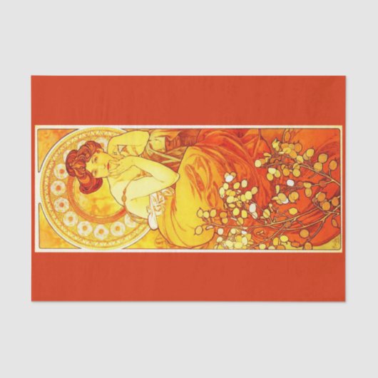 Ontkoppel papier 10 x 15 inch - Alphonse Mucha 17 (Voorkant)