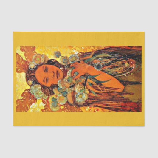 Ontkoppel papier 10 x 15 inch - Alphonse Mucha 2 (Voorkant)