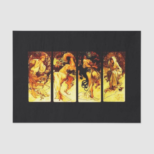 Ontkoppel papier 10 x 15 inch - Alphonse Mucha 24 (Voorkant)