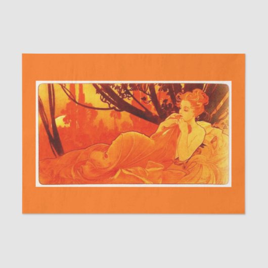 Ontkoppel papier 10 x 15 inch - Alphonse Mucha 25 (Voorkant)