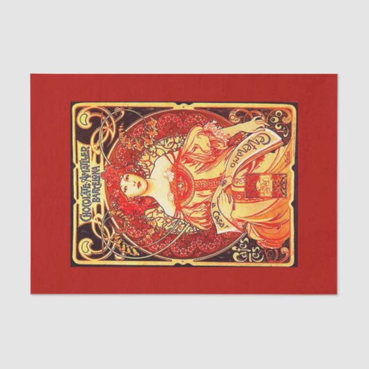 Ontkoppel papier 10 x 15 inch - Alphonse Mucha 31 (Voorkant)