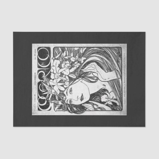 Ontkoppel papier 10 x 15 inch - Alphonse Mucha 36 (Voorkant)
