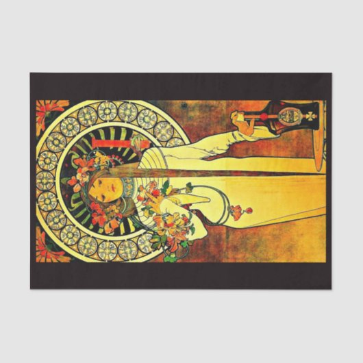 Ontkoppel papier 10 x 15 inch - Alphonse Mucha 6 (Voorkant)