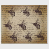 ontkoppelde honingbij cadeaupapier (Vlak)