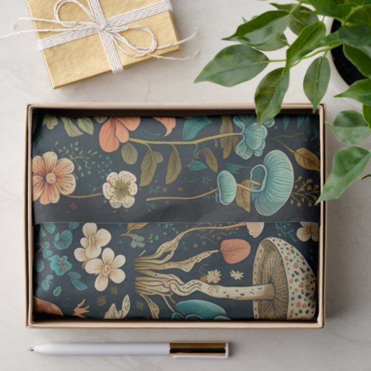  ontkoppelde paddenstoelen en Flora-Collectie Tissuepapier (Geschenk)