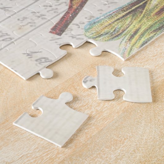  ontkoppelde vogel Botanisch Legpuzzel (Zijkant)