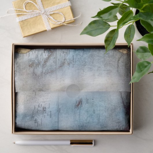 ontkoppelde  Wereldkaart Tissuepapier (Geschenk)