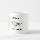 Ontkoppelen met moleculaire biologie (DNA-replicat Koffiemok (Voorkant links)