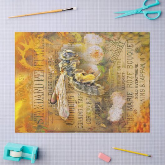 ontkoppeling bijen tissuepapier (Craft)